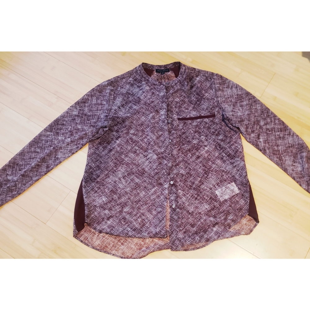 Banana Republic button up sheer blouse
